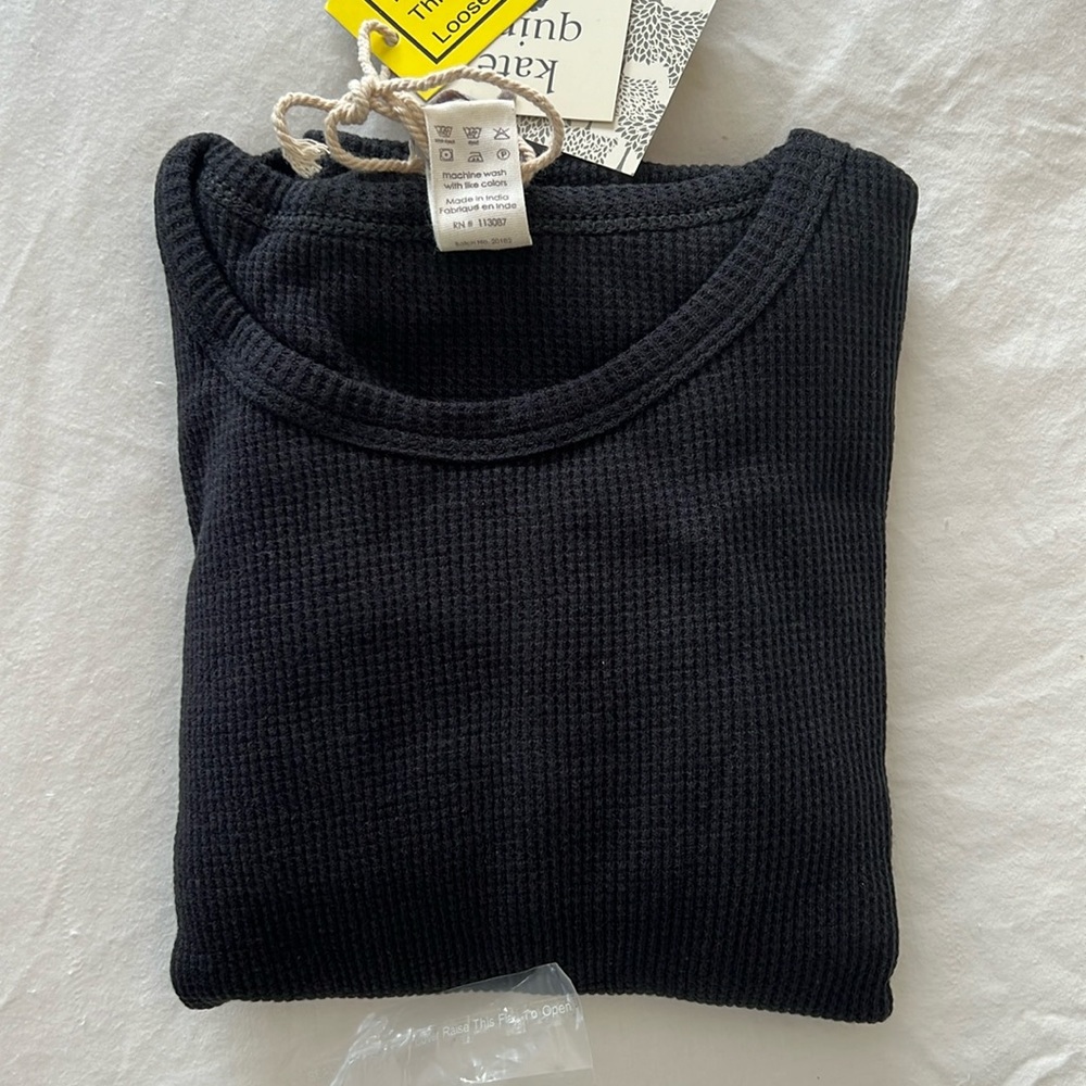 Kate Quinn size 5 black long sleeve pj set